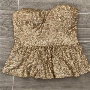 Gold Sequin Top